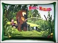 Подушка декоративная антистресс Маша и Медведь (2589/ЗЛ-2) (40 см) 2339342
