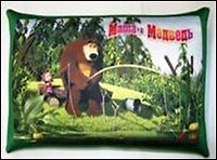Подушка декоративная антистресс Маша и Медведь (2589/ЗЛ-2) (40 см) 2339342 — 1