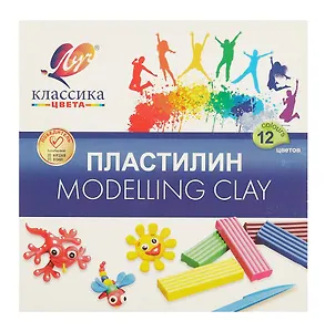 Пластилин  "Классика", 12 цветов