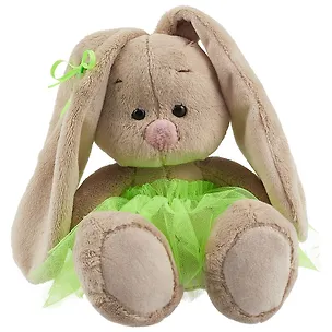 Мягкая игрушка Зайка Ми в ярко-зеленой юбочке фонарик (15 см) (SidX-245) 2648450