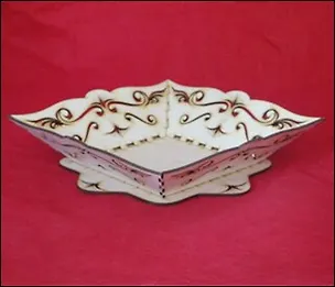 Тарелка квадратная ажурная (13714) (220мм) 2360398