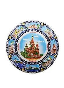 Тарелка К8 керам. D20 "Москва.ХВБ аква" (088-20K8-18)