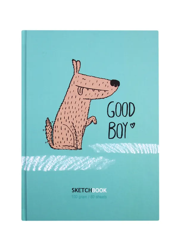 Скетчбук А5 "Good boy", 80 листов 256010 — 1