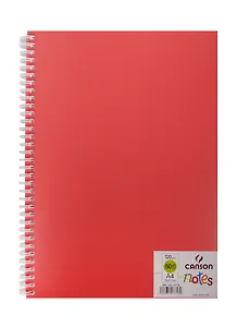 Блокнот для эскизов А4 50л "Notes" 120г/м2, роз.пласт.обл, спираль, Canson