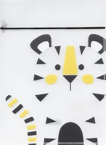 Папка для тетрадей А5 2отд. "ТИГР" резинка