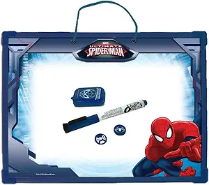 Доска Пиши-стирай 42*30,5*1см Spider-man на веревочке+маркер+ластик+3 магнита