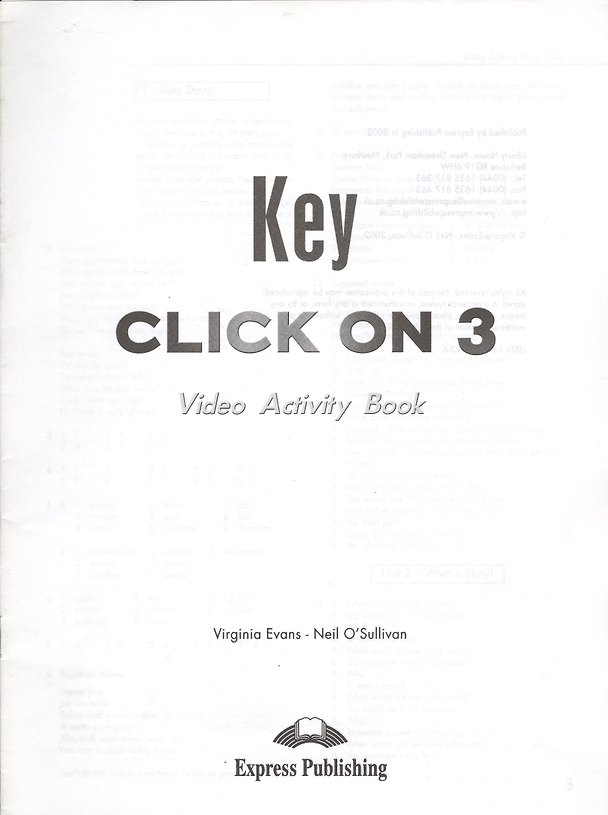 Книга Click On 3. DVD Activity Book Key (Вирджиния Эванс) — 1