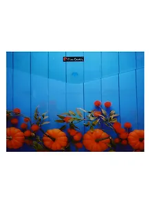 Папка-конверт А4 на кнопке "Тыквы", пластик, ассорти, Балтик