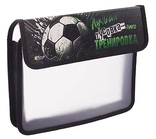 Папка для тетрадей А5 "Футбольный лозунг " липучка, Оникс 3104924