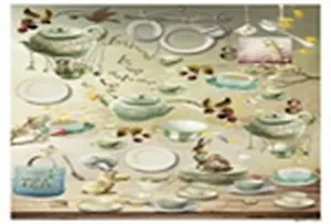 Пленка (1590) с изображен. для светлых поверхностей Чаепитие