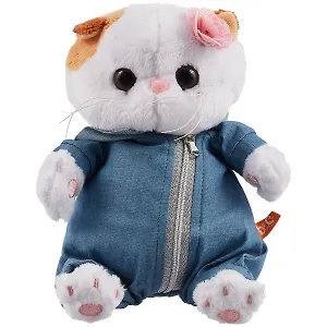 Мягкая игрушка Ли-Ли BABY в джинсовом комбинезоне (20 см) (LB-075)