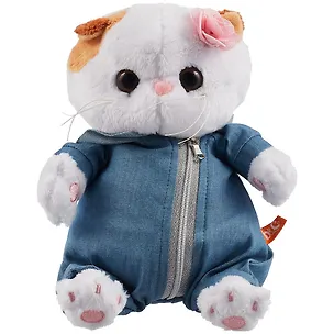 Мягкая игрушка Ли-Ли BABY в джинсовом комбинезоне (20 см) (LB-075) 2866689