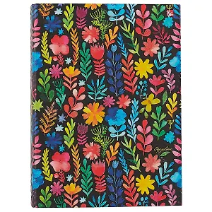 Тетрадь на кольцах в клетку Listoff, "Акварельные цветы", 120 листов