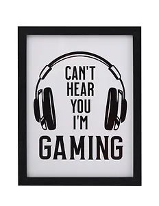 Фоторамка 15*20 "Can't hear you" черное дерево