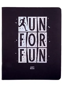 Тетрадь в клетку Listoff, "Total Black. Workout", 48 листов, в ассортименте