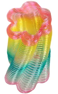 Пружинка с блестками Цветочек (6,5см) (коробка)