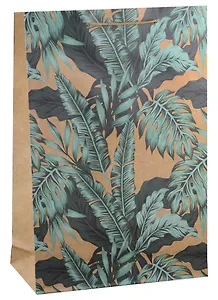 Пакет А3 45*32*10 "Листья" крафт, нейтр.