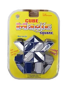 Головоломка Змейка сквадраченные края синяя на блистере (003342)