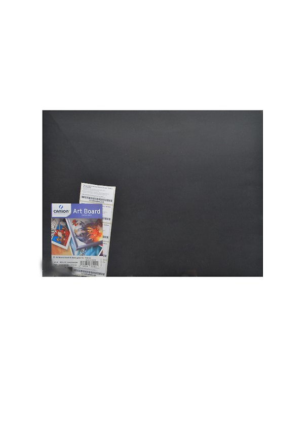 Картон художественный 30*40 "Smooth All black Museum" 01л для графики, макетов, декора, 1,5мм, Canson 236399 — 1