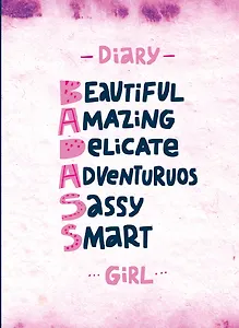 Книга для записей А5 56 лин "Блокнот дерзкой девчонки. Badass girl" блок с цитатами и иллюстрациями