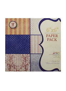 Набор бумаги для скрапбукинга 15*15см, 12 листов, Орнамент 1 (11-22345-2)