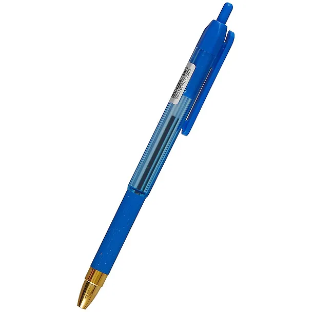 Шариковая ручка синяя автоматическая 0,7 мм, MC Gold Click, MunHwa 253071 — 2