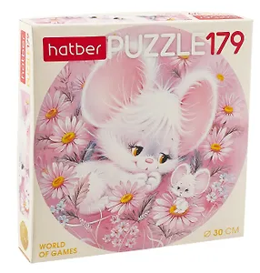 Пазл "Пушистики"  круглый 179 элементов 30 см