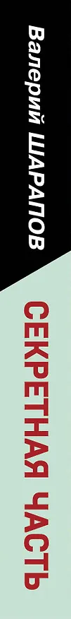 Книга Секретная часть (Валерий Шарапов) — 3