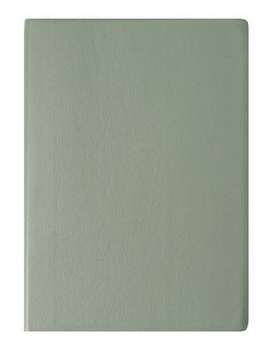 Записная книжка А6 80л кл. "Inspiration series" серо-зелен., PU, Yoi 3162703