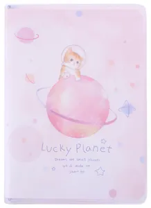 Записная книжка А7 146 лин. "Lucky planet" в ПВХ-обложке, тонир.внутр.блок, цветной срез