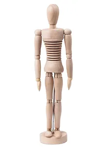 Манекен художественный ГИБКИЙ, BRAUBERG ART CLASSIC, женский, дерево, высота 30 см., 191294