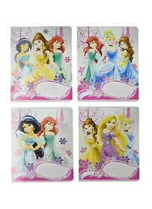 Тетрадь 24л кл. "Принцессы" глиттер, ассорти, Disney