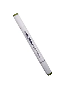 Маркер двухсторонний Оливковый зеленый, спирт.основа, цв.G30, Sketchmarker