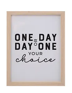 Фоторамка 15*20 "One day or day one" светлое дерево