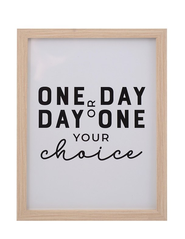 Фоторамка 15*20 "One day or day one" светлое дерево 3113254 — 1