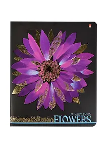 Тетрадь в клетку Альт, "Цветочный калейдоскоп", 48 листов, в ассортименте