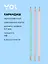 Карандаш чернографитный с ластиком "Pastel" трехгранный, в ассортименте, Yoi — 3039146 — 1