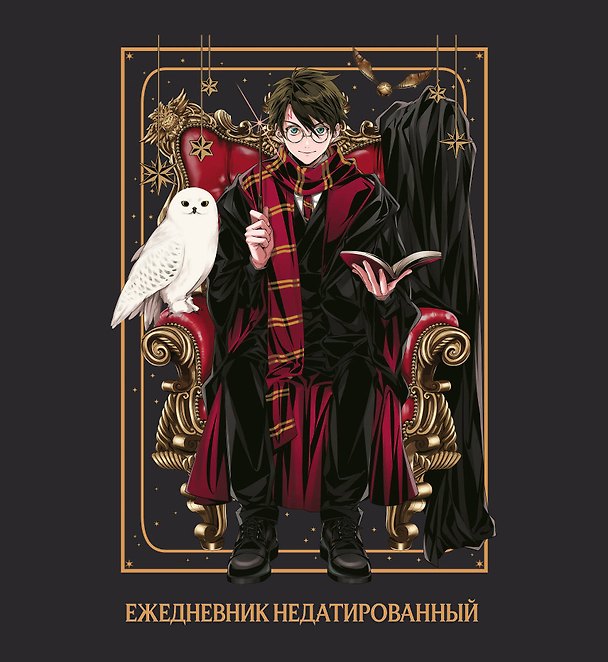 Ежедневник недатированный «Гарри Поттер» А5, 80 листов, экокожа, Эксмо 2948294 — 1
