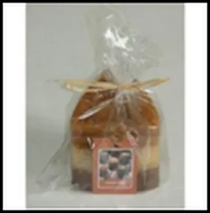 Свеча декоративная аромат. Шоколад (23394) (6,8х7,5см) 2300145