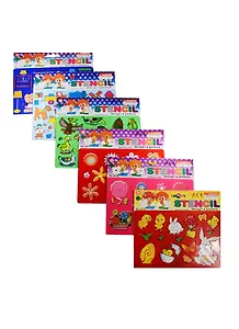 Трафарет пластиковый в пакете с хедером, 19*12,5 см, 1.6 мм, 6 видов (11-24156-B1)