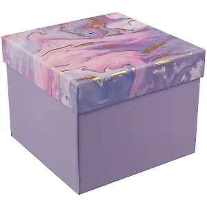 Подарочная коробка «Пурпурные разводы», средняя