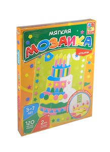 Мягкая мозаика Коллаж Торт (VT2301-07) (120 мяг. накл.) (2мм) (3-7л.) (коробка)