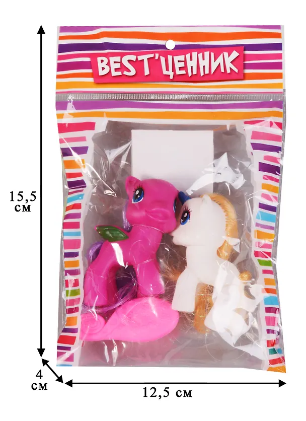 Пони с аксессуарами (100795184) (2 шт. в наборе) (3+) (упаковка) (S+S toys) 2612613 — 2