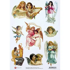 ЧИП АРТ Декупажная карта "Ангельские голоса" формат А4