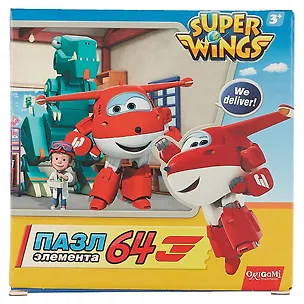 Пазл ORIGAMI 64эл Суперкрылья. Полет в Данию 02813 2583094