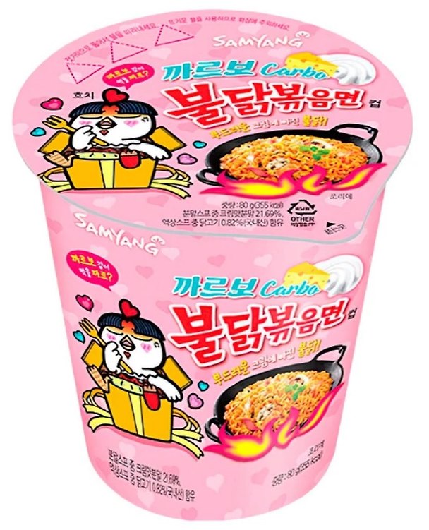 Лапша Samyang BULDAK острая курица в соусе карбонара Hot Chicken Ramen Carbonara, банка, 80г 3092048 — 1