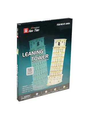Конструктор 3D Пизанская башня (Leaning Tower) (124391) (13шт) (10х10х26см) (3D Puzzle Hao Tian) 2420328