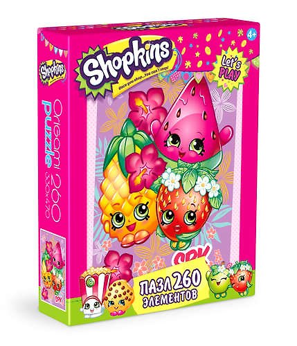 Пазл «Shopkins Тропикал» 260 элементов, Origami 332243 — 1