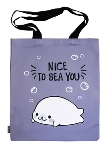 Сумка-шоппер Белек Nice to sea you серая текстиль 40см.*32см.