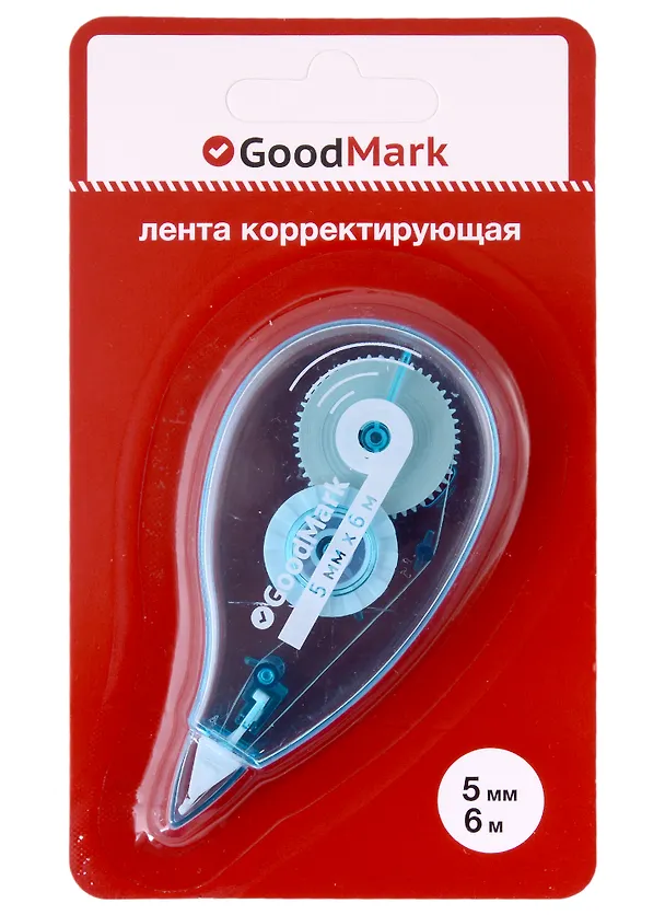 Корректор-лента GoodMark, 5 мм х 6 м 2898639 — 1